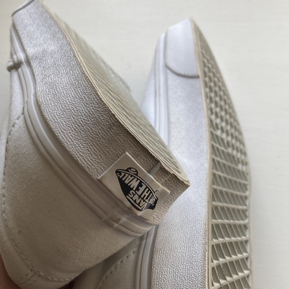🌼 Size 10 White Vans - Picture 4 of 5
